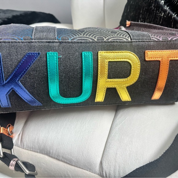 Kurt Geiger Black Tote with Multicolor Accents Worn Selling as is. - Picture 6 of 6
